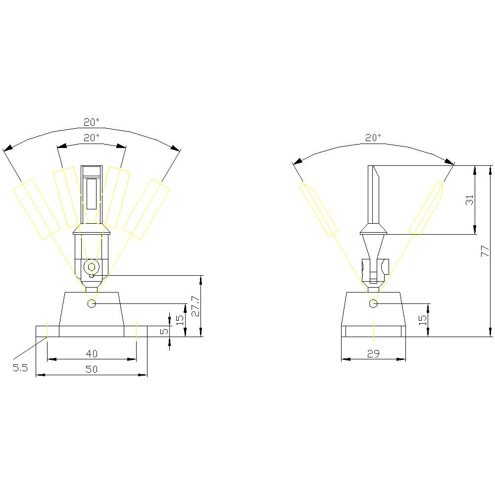 Siemens 3SE50000AV07 3SE5000-0AV07 Betätiger Universalradiusbetätiger 1St.