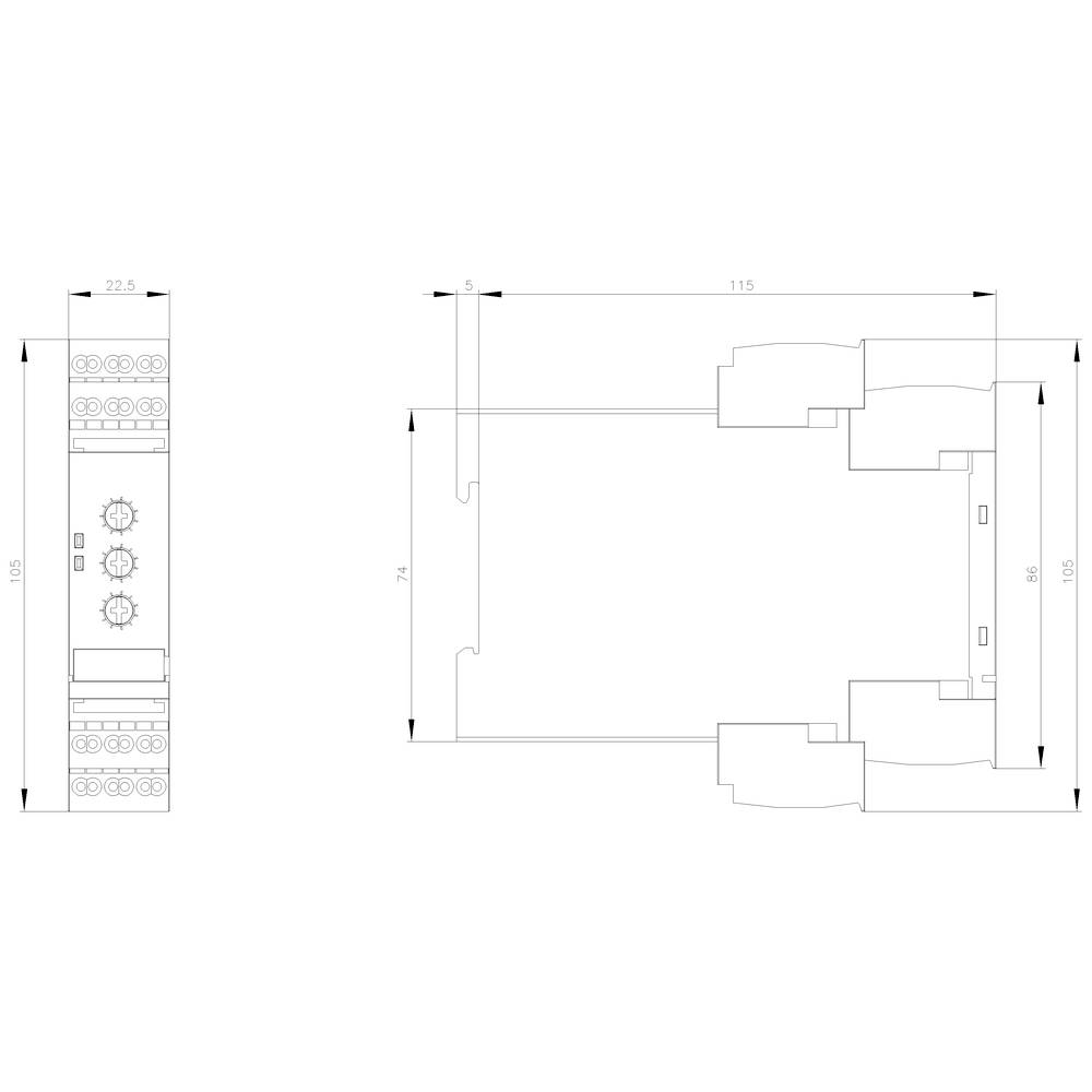 Siemens 3RW3003-2CB54 3RW30032CB54 Sanftstarter Motorleistung bei 400 V 1.1 kW 400 V Nennstrom 3 A