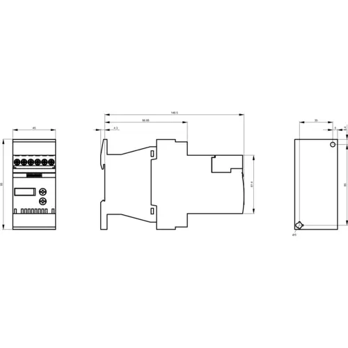 Siemens 3RW3016-1BB04 3RW30161BB04 Sanftstarter Motorleistung bei 400V 4kW 480V Nennstrom 9A Siemens 3RW3016-1BB04 3RW30161BB04 Sanftstarter Motorleistung bei 400V 4kW 480V Nennstrom 9A