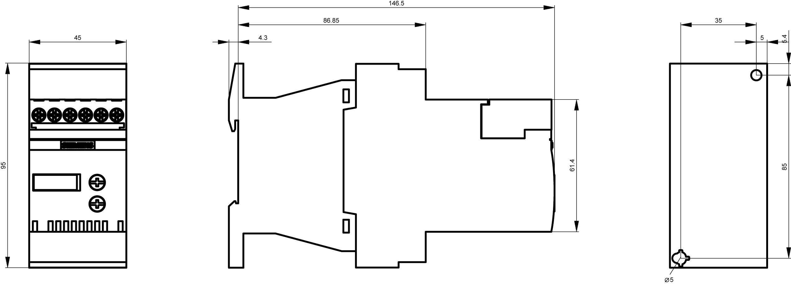 Siemens 3RW3017-1BB04 3RW30171BB04 Sanftstarter Motorleistung bei 400V 5.5kW 480V Nennstrom 12.5A