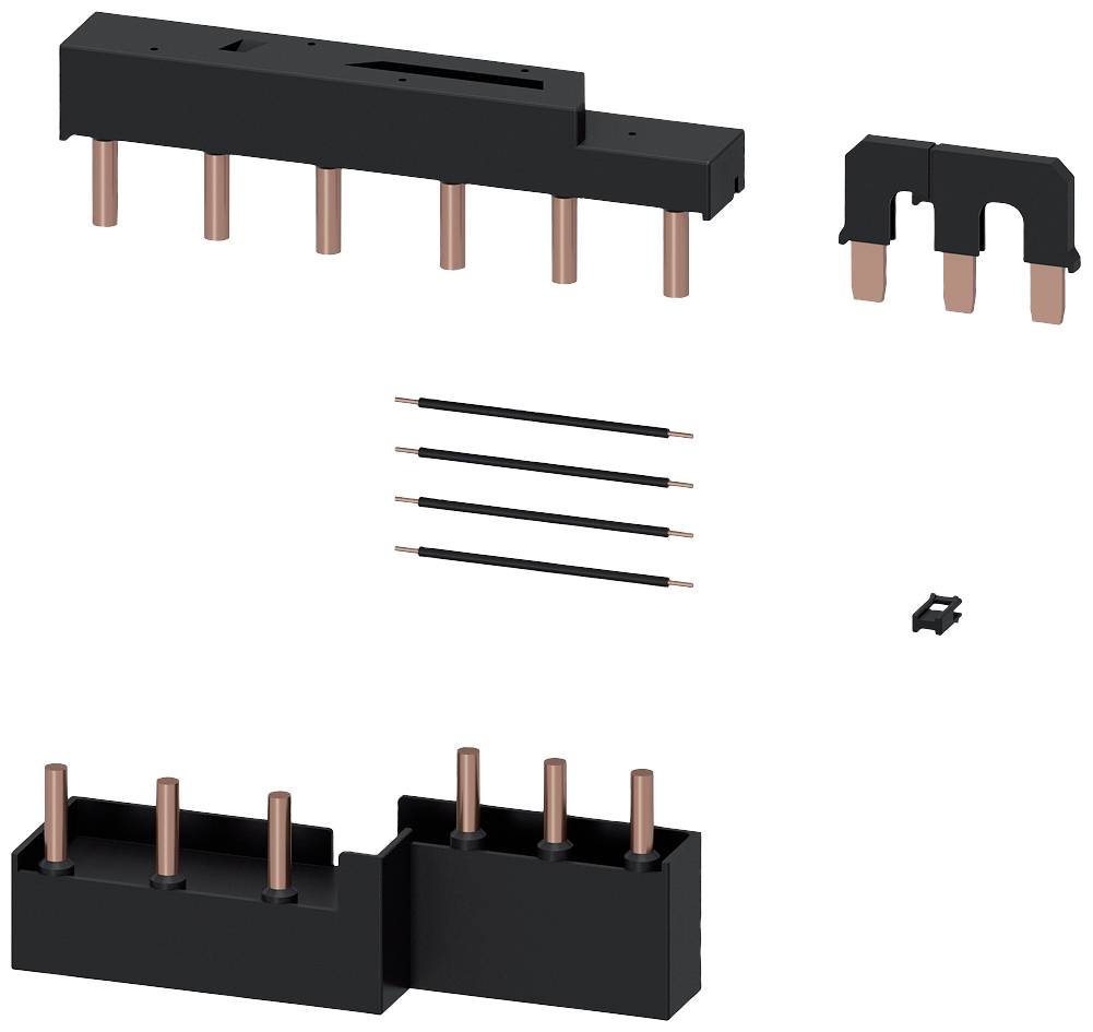 Elektrische Komponenten, bestehend aus mehreren Steckverbindern und Leitern, die für eine spezifische elektrische Schaltung bestimmt sind.