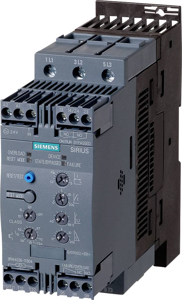 Siemens 3RW4036-1TB04 3RW40361TB04 Sanftstarter Motorleistung bei 400 V 22 kW 480 V Nennstrom 45 A