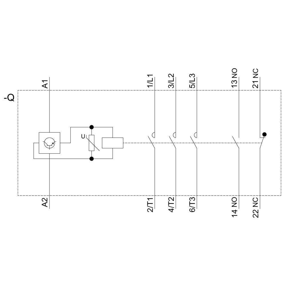 Schaltplan eines elektrischen Relais mit Spulenanschluss an A1 und A2, sowie Schaltkontakte an Positionen 11, 12, 13, und 14.