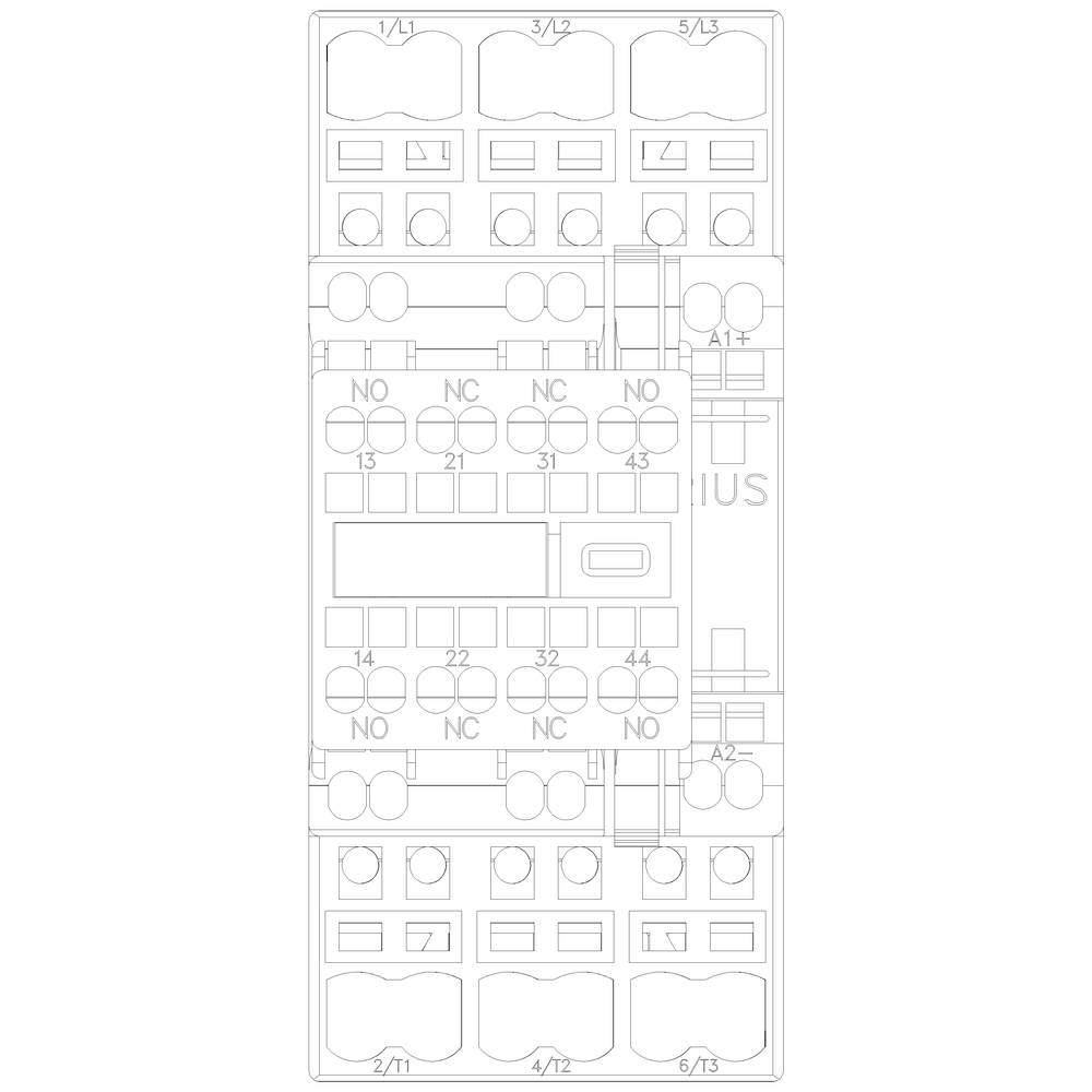Siemens 3RT2024-2DB44-3MA0 Leistungsschütz 3 Schließer 690 V/AC 1St.
