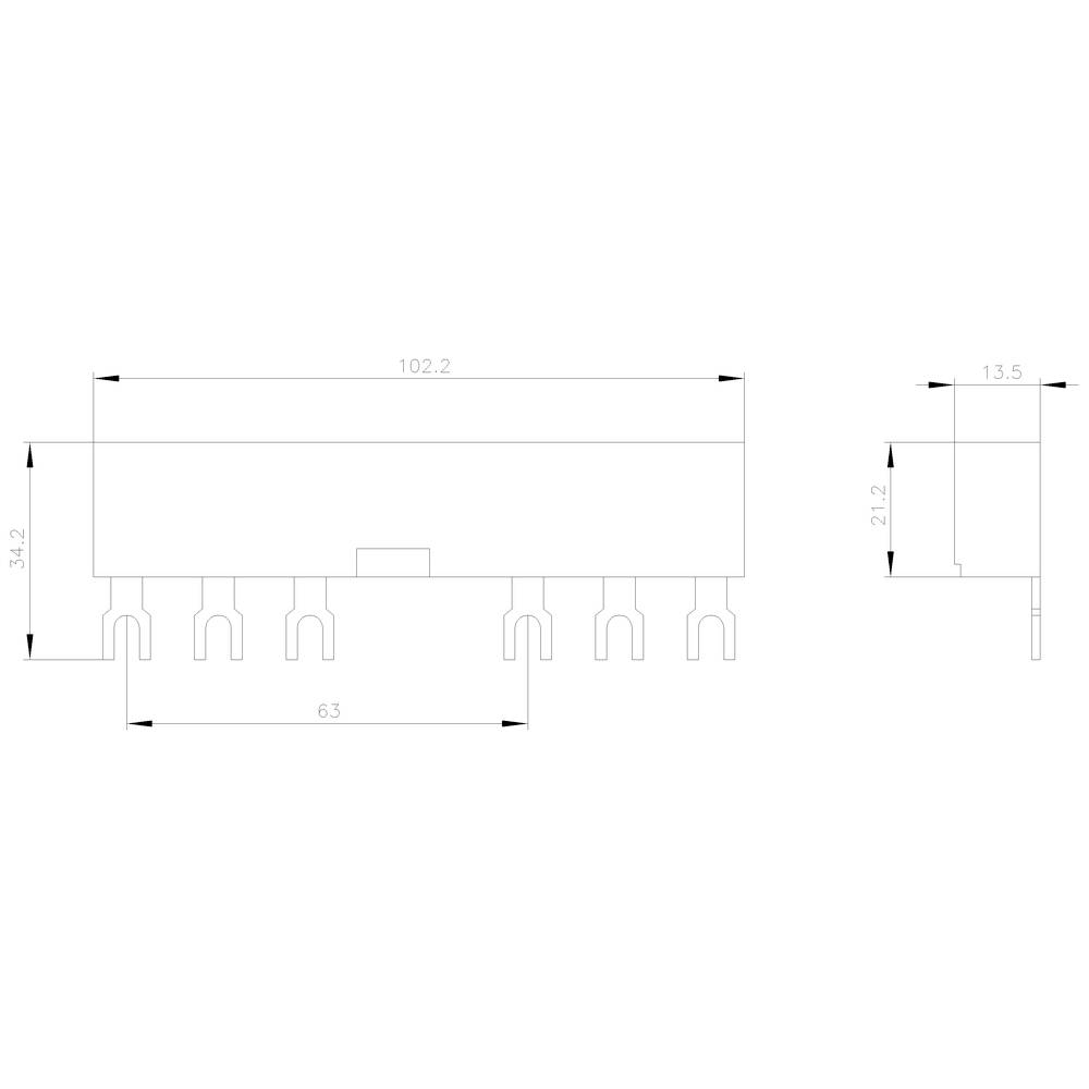 Siemens 3RV1915-3AB Sammelschiene 1St.