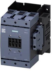 Elektrischer Schütz von Siemens, Modell SIRIUS 3RT1, in blau-schwarzer Ausführung. Verwendet für die Steuerung elektrischer Lasten.