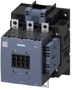 Ein Siemens Schütz zur Steuerung elektrischer Schaltungen, mit Anschlussklemmen und Aufschrift 'SIEMENS SIRIUS'.