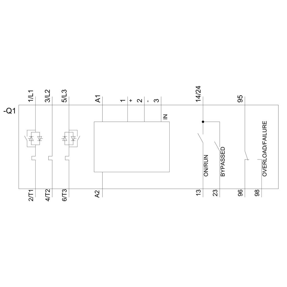Siemens 3RW4055-2BB44 Sanftstarter Motorleistung bei 400 V 75 kW 460 V Nennstrom 134 A