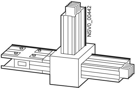 Technische Zeichnung eines Verschlussmechanismus mit mehreren Schichten und einem markierten Code 'NSV0_000442' an der Seite.