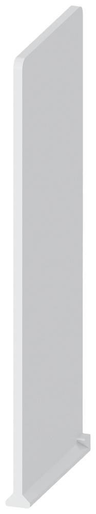 Ein vertikales, rechteckiges, graues Display-Panel aus Metall mit einer stabilen Basis, steht alleine ohne zusätzlichen Kontext.