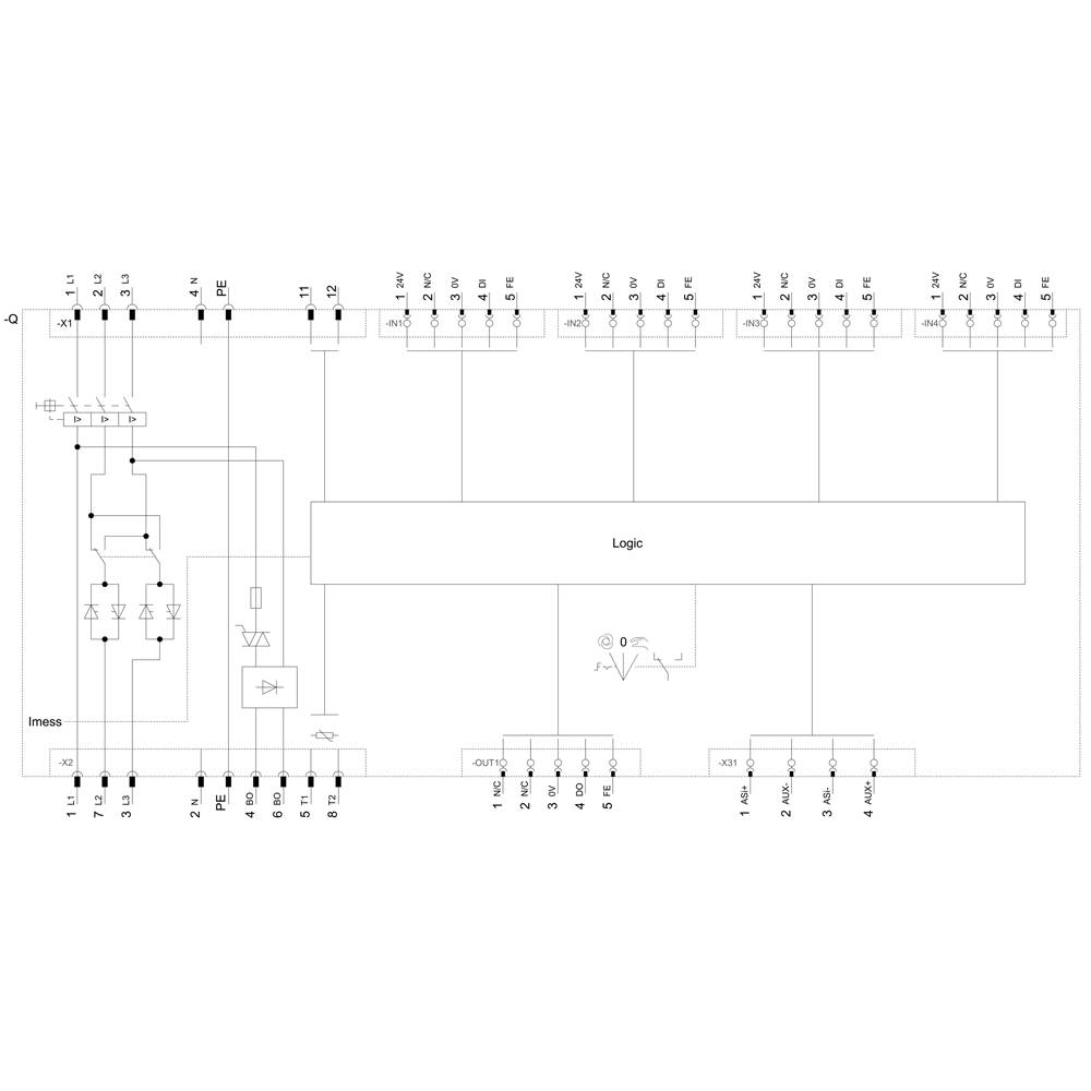 Siemens 3RK1325-6KS71-3AA5 3RK13256KS713AA5 Motorstarter Motorleistung bei 400V 0.75kW 400V Nennstrom 2A