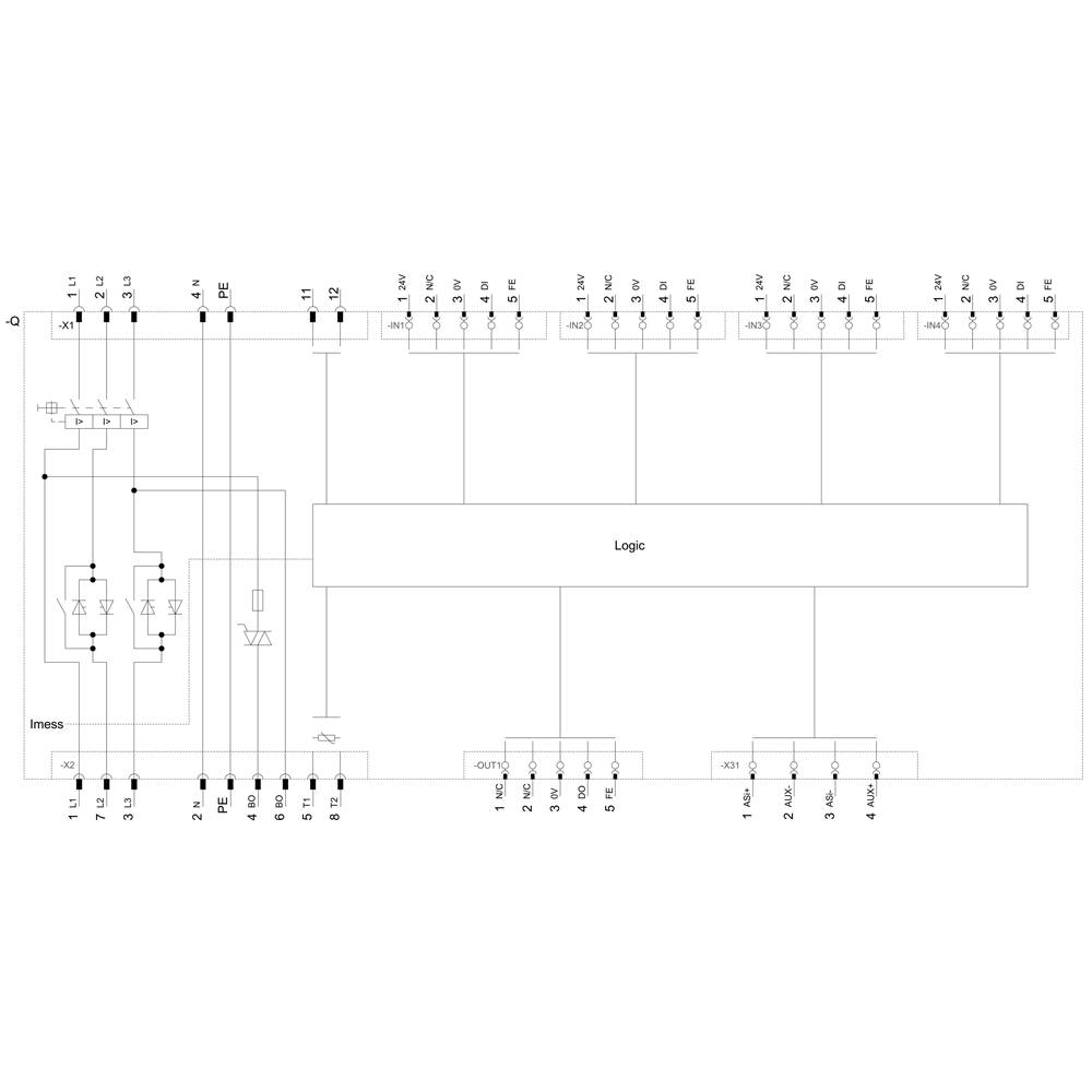 Siemens 3RK1325-6LS71-0AA3 3RK13256LS710AA3 Motorstarter Motorleistung bei 400V 5.5kW 400V Nennstrom 12A