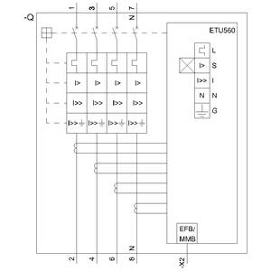 Siemens 3VA6210-6JQ41-0AA0 Leistungsschalter 1 St. Einstellbereich (Strom): 40 - 100 A Schaltspannung (max.): 600 V/AC (B x H x T) 140 x 198 x 86 mm
