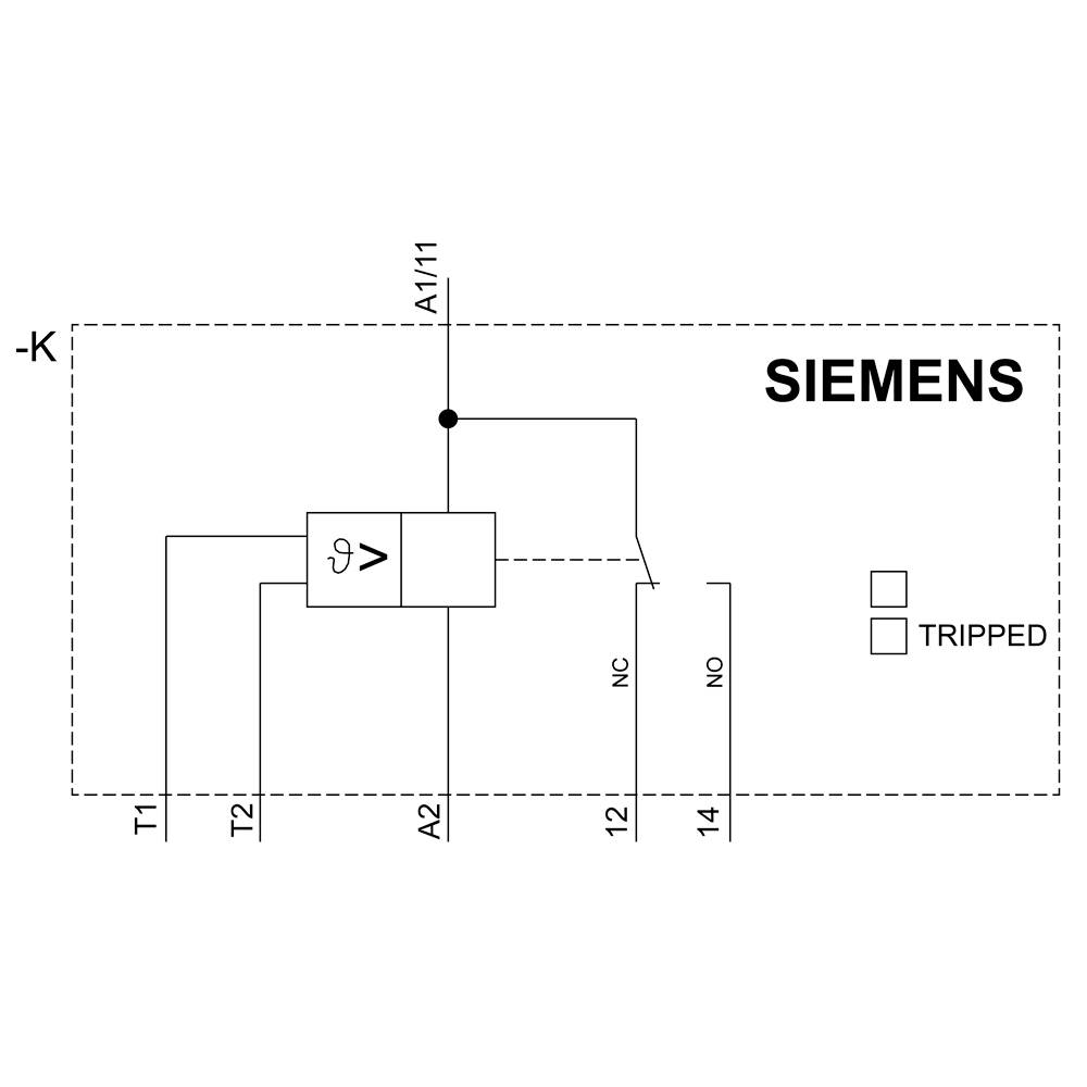 Siemens Thermistor-Motorschutzrelais, Kompakt, Federzuganschluss, 1W, AC/DC 24V 3RN20002AA30