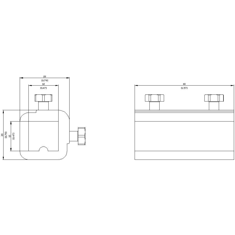 Zeichnung eines technischen Bauteils mit Maßen. Links Vorderansicht: Breite 62, Höhe 45. Rechts Seitenansicht: Breite 89.