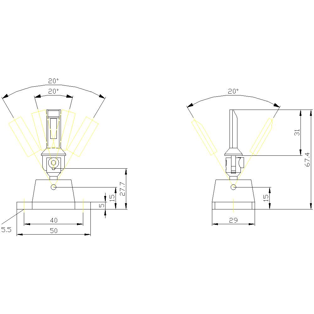 Siemens 3SE50000AV071AK2 3SE5000-0AV07-1AK2 Betätiger Universalradiusbetätiger 1St.