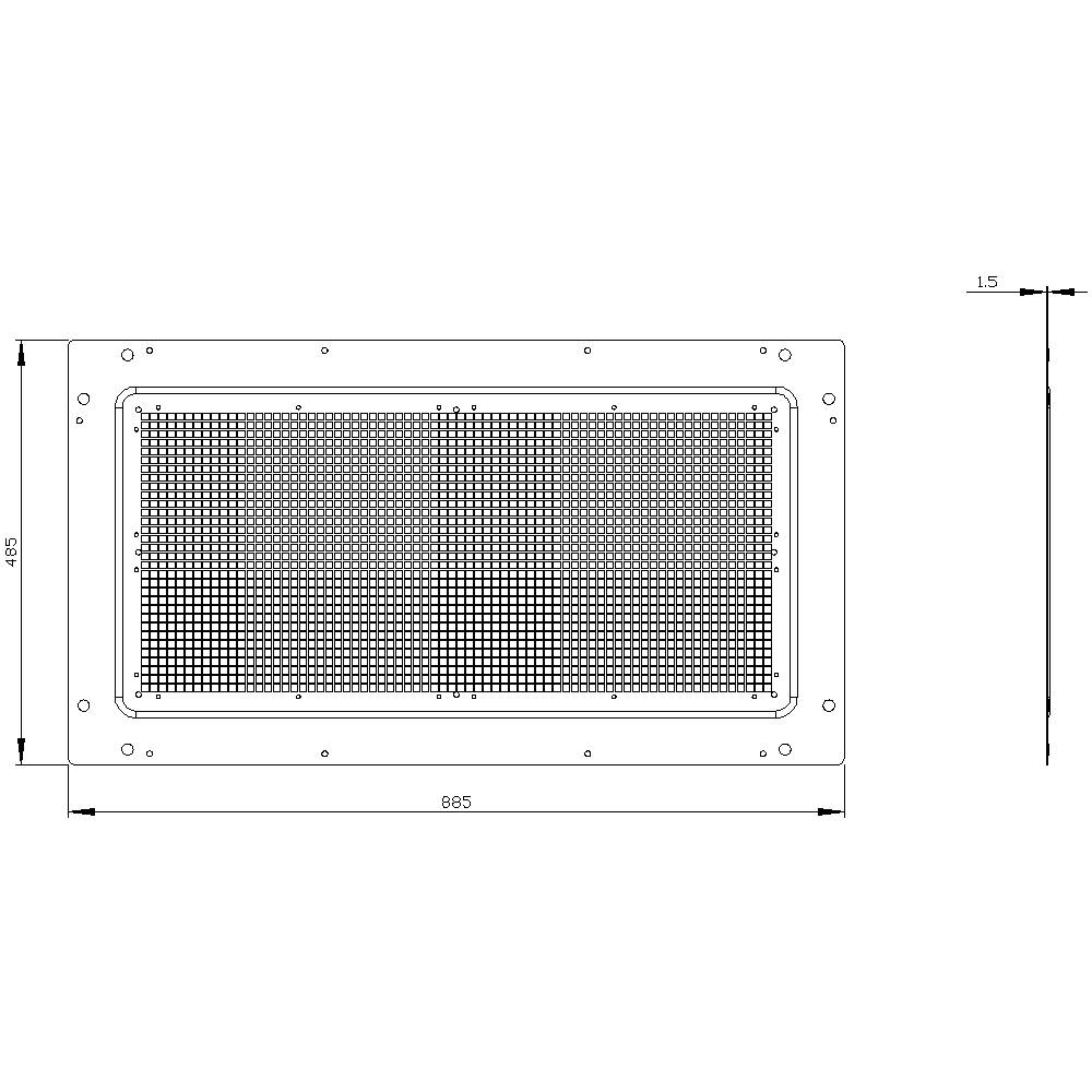 Siemens 8MF1095-2UD20-0A Dach (L x B) 500 mm x 900 mm Stahl 1 St.