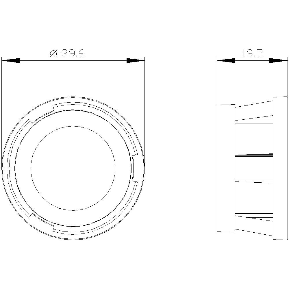 Siemens 3SU19500DK800AA0 3SU1950-0DK80-0AA0 Schutzkragen IP66, IP67, IP69/IP69K 1St.