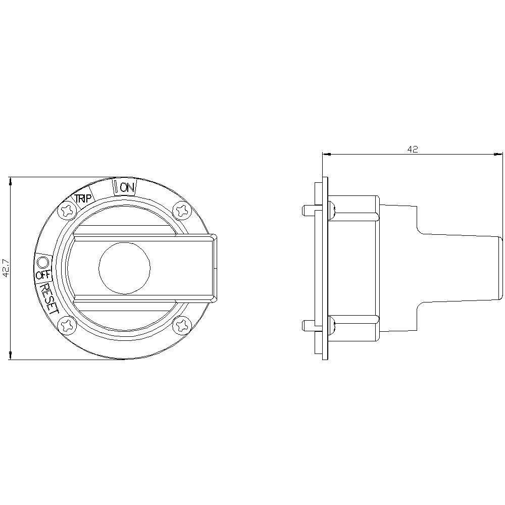 Siemens 3VA9287-0GC01 Leistungsschalterzubehör 1 St. (B x H x T) 45 x 45 x 36mm