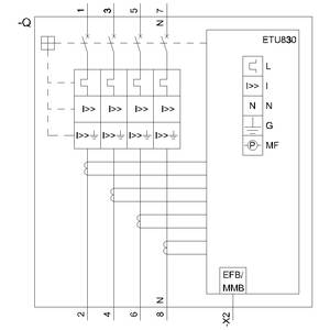Siemens 3VA6140-7KM41-2AA0 Leistungsschalter 1 St. Einstellbereich (Strom): 16 - 40 A Schaltspannung (max.): 600 V/AC (B x H x T) 140 x 198 x 86 mm