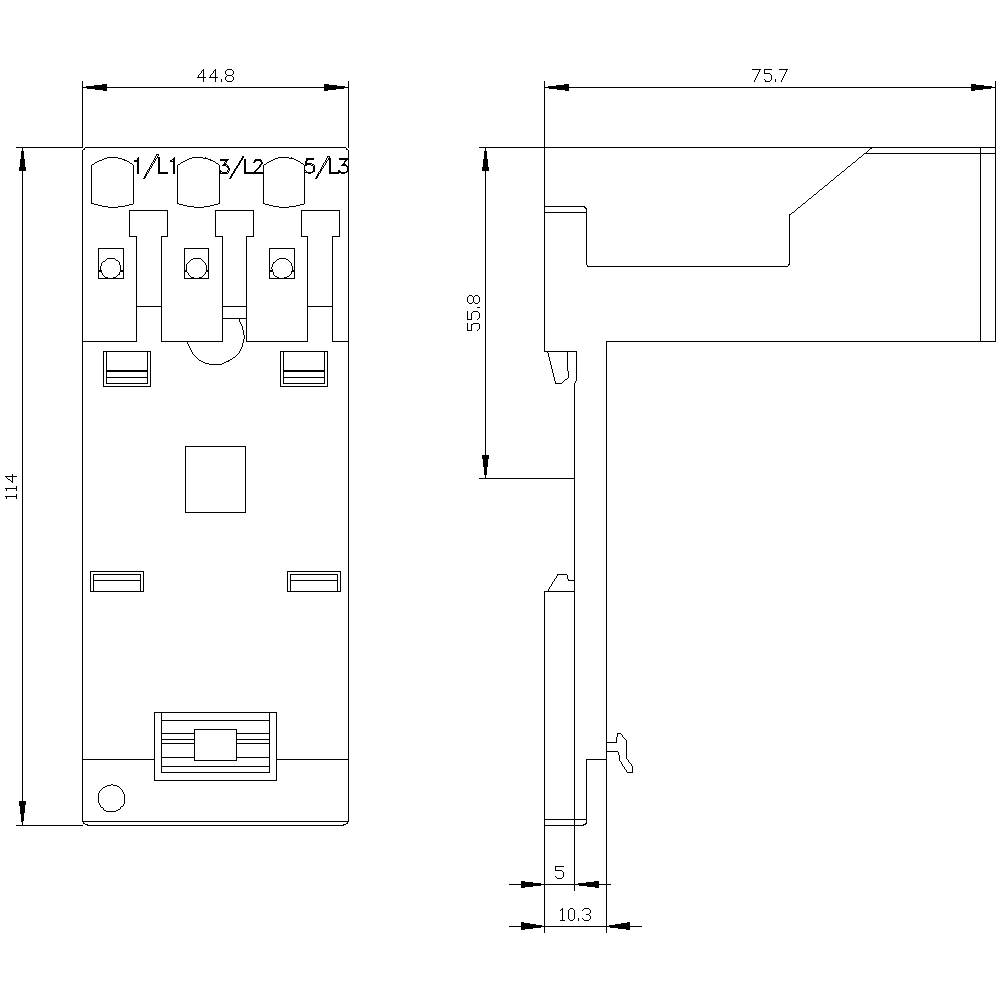 Siemens Einzelaufstellungsträger 3RU2926-3AC01 1St.