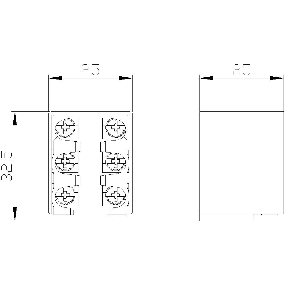 Siemens 3SE50000LA00 3SE5000-0LA00 Schaltelement 230V 6A IP00 1St.