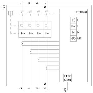 Siemens 3VA6440-8KL41-2AA0 Leistungsschalter 1 St. Einstellbereich (Strom): 160 - 400 A Schaltspannung (max.): 600 V/AC (B x H x T) 184 x 248 x 110