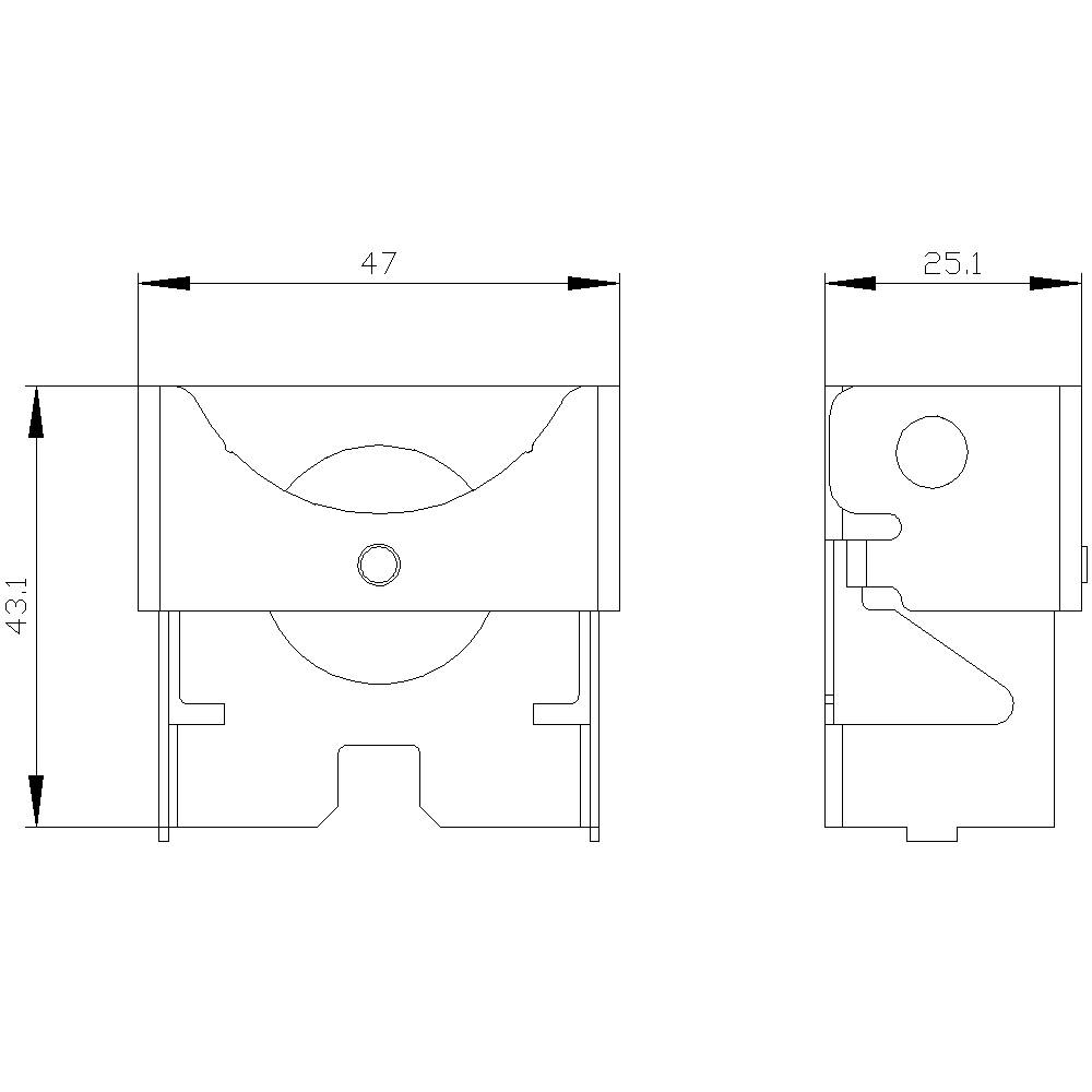 Siemens 3SU19500DN800AA0 3SU1950-0DN80-0AA0 Absperrvorrichtung IP66, IP67, IP69/IP69K 1St.