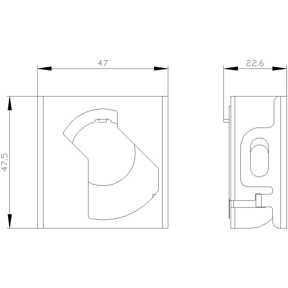 Siemens 3SU19500DU800AA0 3SU1950-0DU80-0AA0 Absperrvorrichtung IP66, IP67, IP69/IP69K 1St.