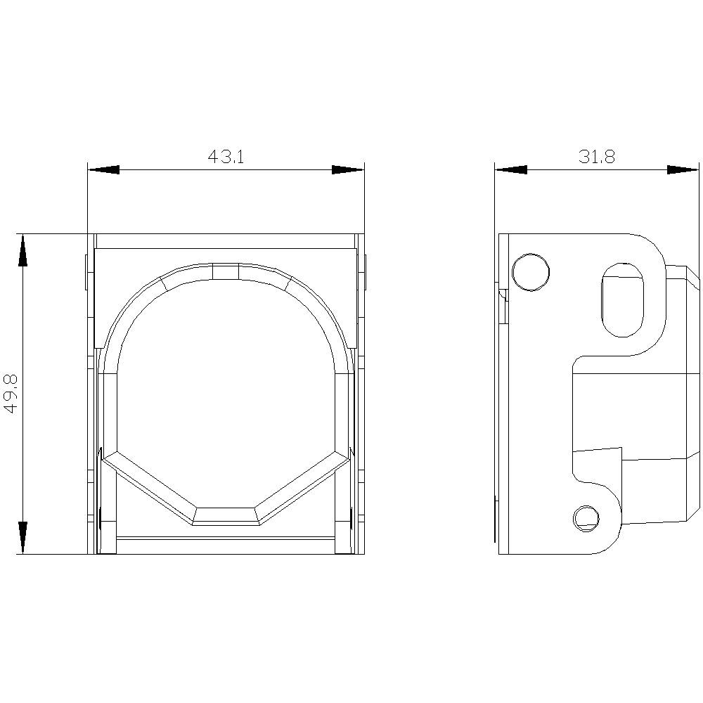 Siemens 3SU19500DV800AA0 3SU1950-0DV80-0AA0 Absperrvorrichtung IP66, IP67, IP69/IP69K 1St.