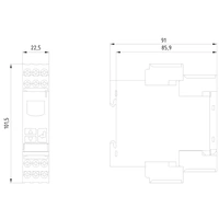 Siemens 3UG4825-1CA40 Überwachungsrelais Siemens 3UG4825-1CA40 Überwachungsrelais
