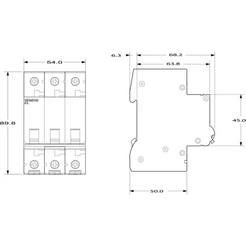 Siemens Ausschalter Grau 63A 3 Schließer 5TL13630 Siemens Ausschalter Grau 63A 3 Schließer 5TL13630