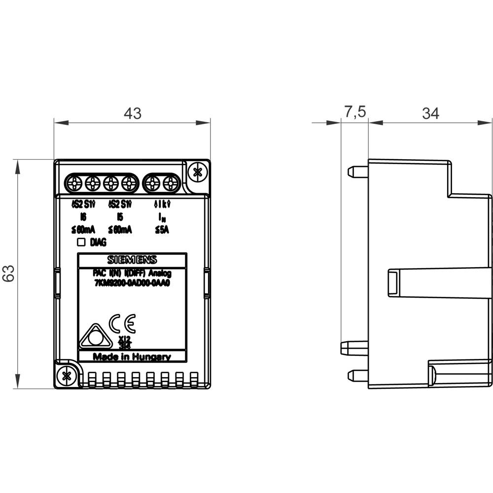 Siemens 7KM9200-0AD00-0AA0 Erweiterungsmodul