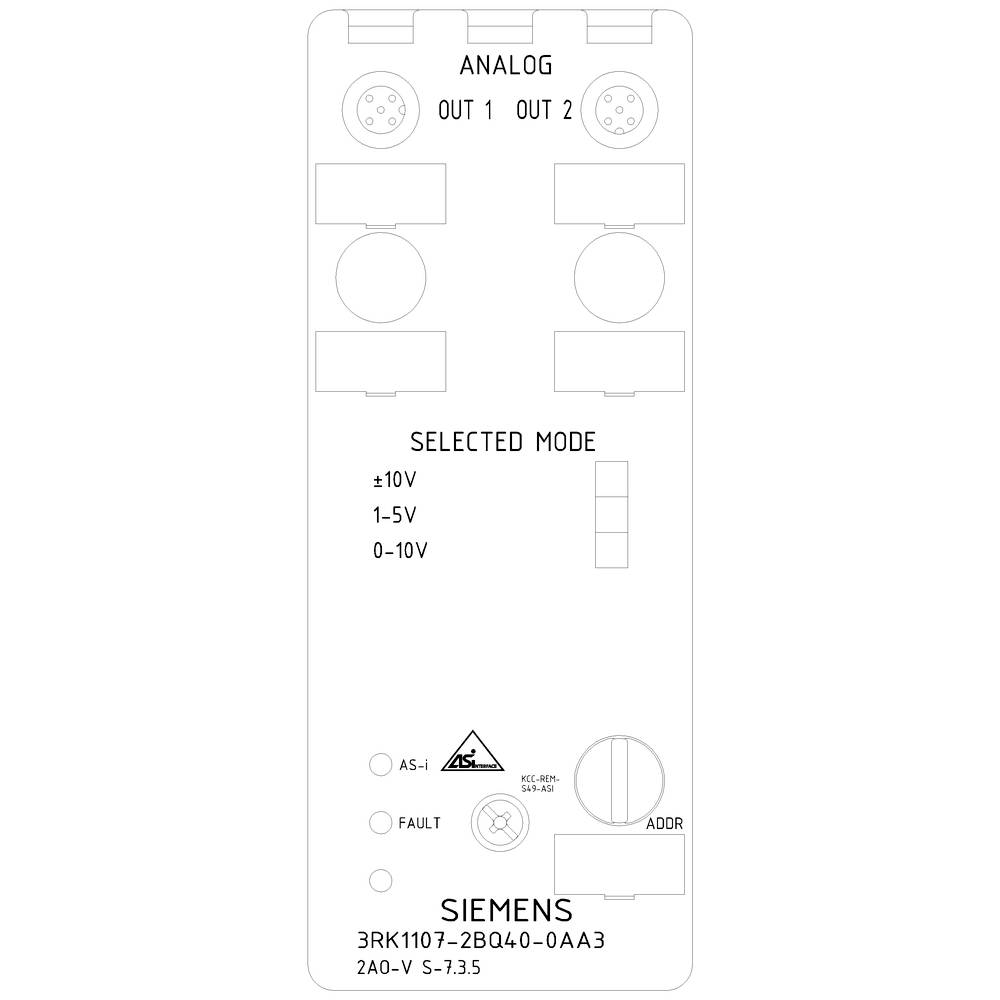 Siemens 3RK1107-2BQ40-0AA3 SPS-E/A-Modul
