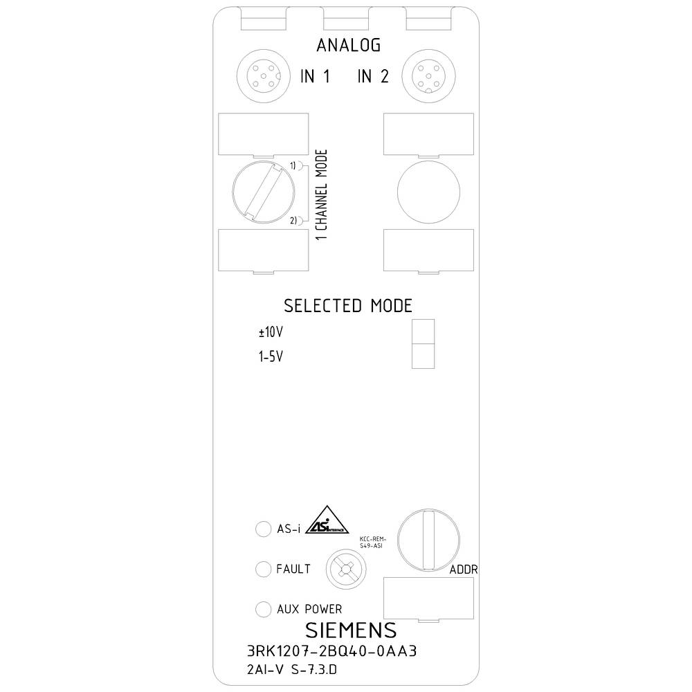 Siemens 3RK1207-2BQ40-0AA3 SPS-E/A-Modul