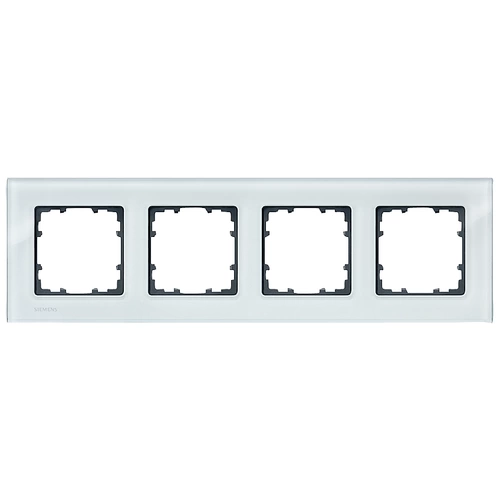 Siemens Schalterprogramm 4fach Rahmen Delta Glas, Grün 5TG12040 1St. Siemens Schalterprogramm 4fach Rahmen Delta Glas, Grün 5TG12040 1St.