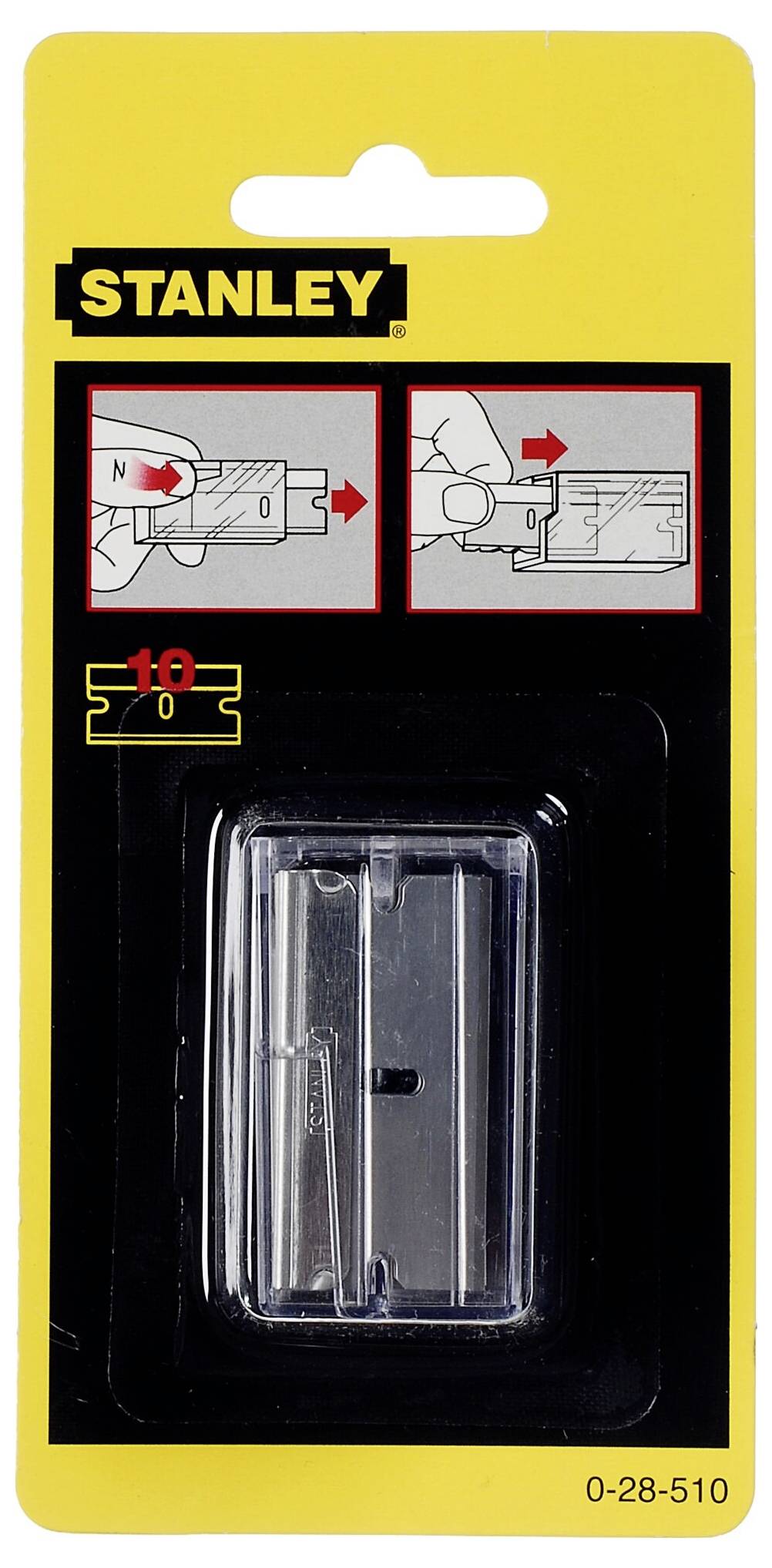 STANLEY 0-28-510 Ersatzklingen für Glasschaber