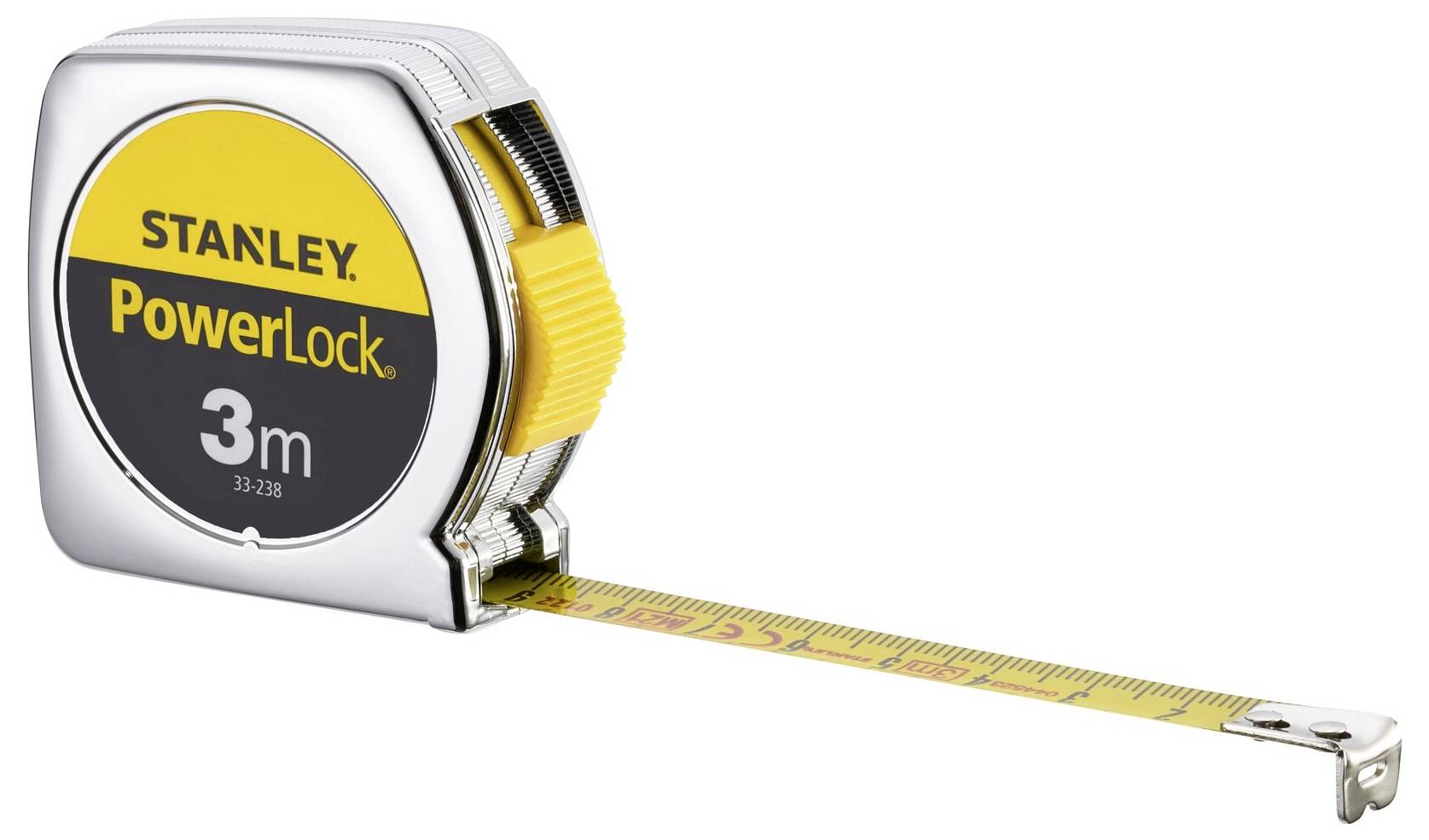 Taschenrollbandmaß PowerLock® L.3m B.12,7mm mm/cm EG II Ku.Clip SB