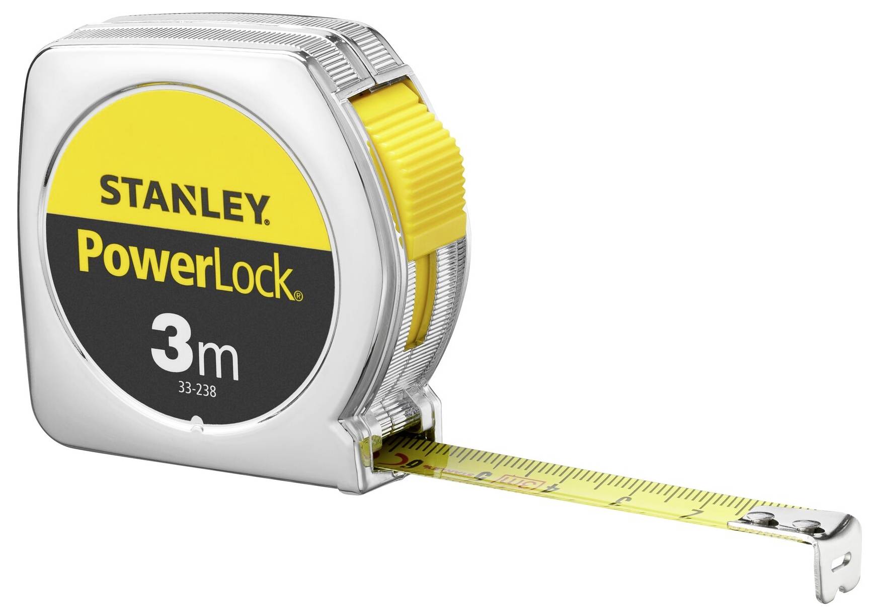 Taschenrollbandmaß PowerLock® L.3m B.12,7mm mm/cm EG II Ku.Clip SB