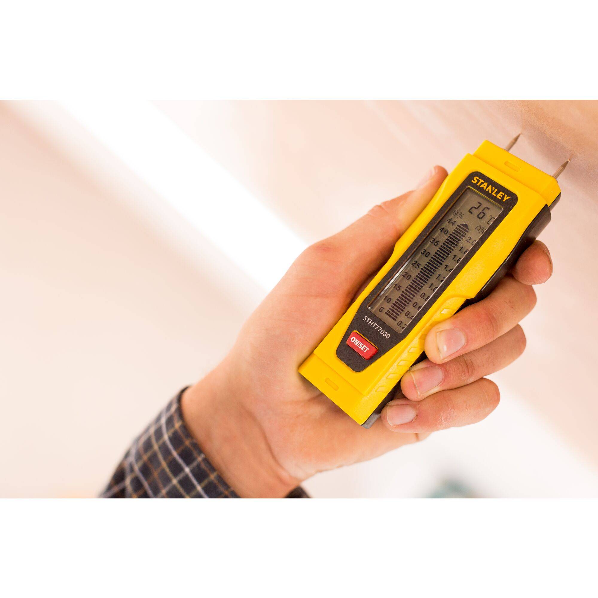 STANLEY Materialfeuchtemessgerät Messbereich Holzfeuchtigkeit (Bereich) 6 bis 44 %