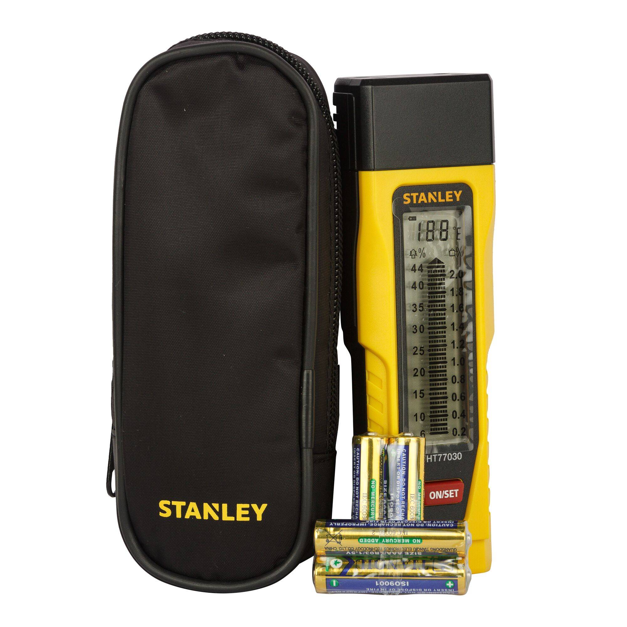 STANLEY Materialfeuchtemessgerät Messbereich Holzfeuchtigkeit (Bereich) 6 bis 44 %