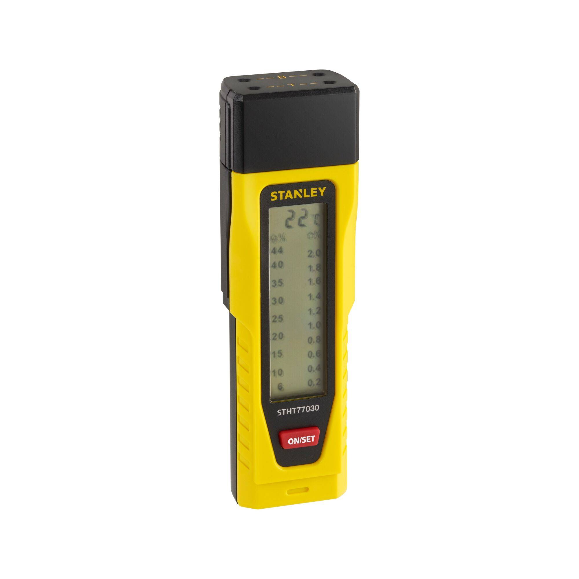 STANLEY Materialfeuchtemessgerät Messbereich Holzfeuchtigkeit (Bereich) 6 bis 44 %