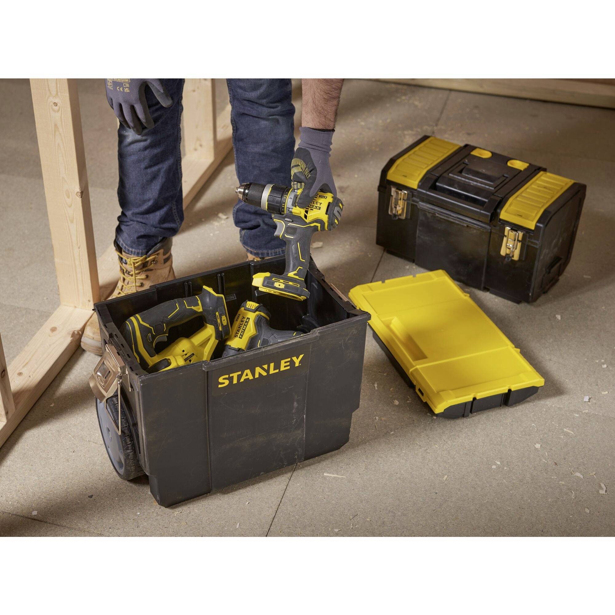 STANLEY 1-70-326 Werkzeugbox Kunststoff Schwarz, Gelb
