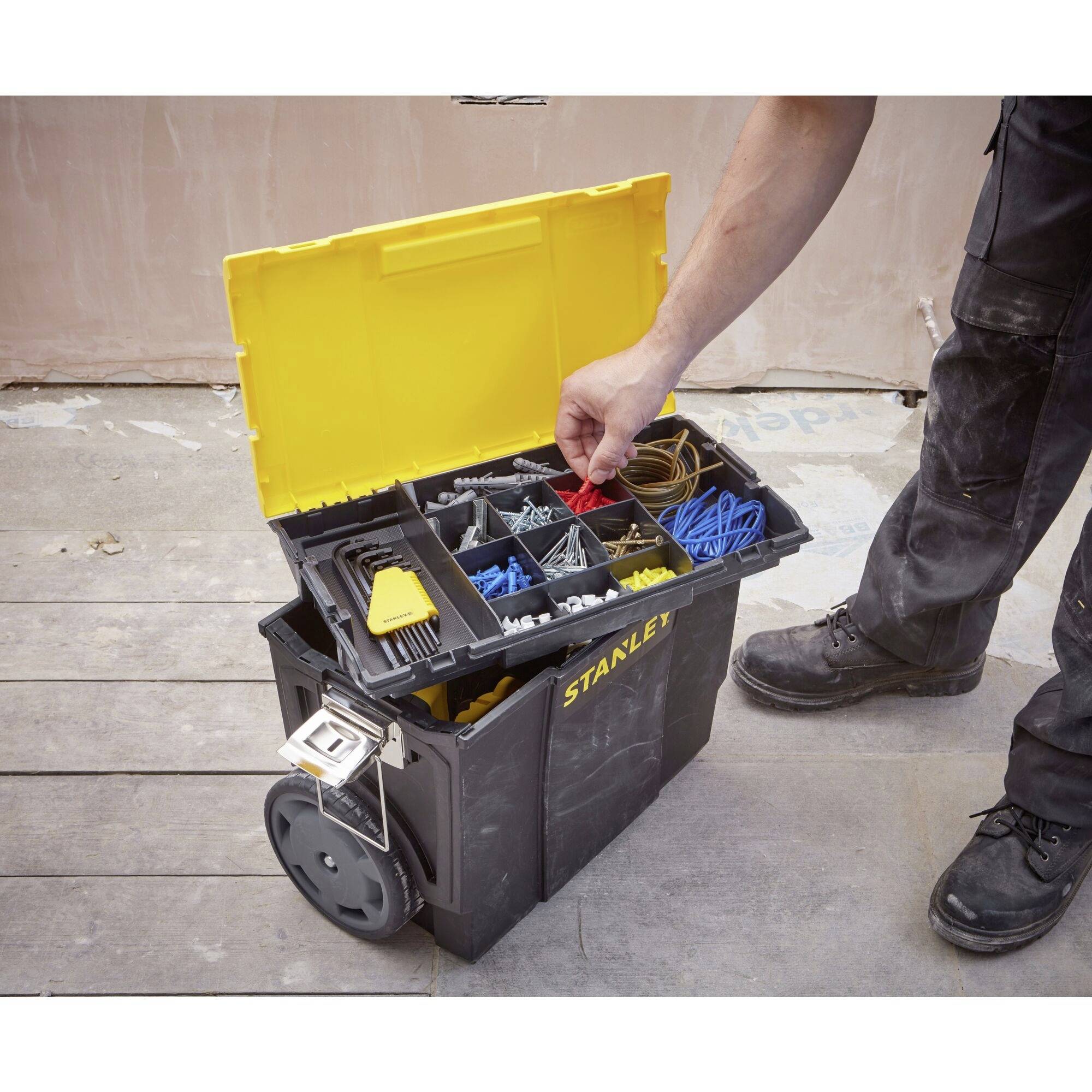 STANLEY 1-70-326 Werkzeugbox Kunststoff Schwarz, Gelb