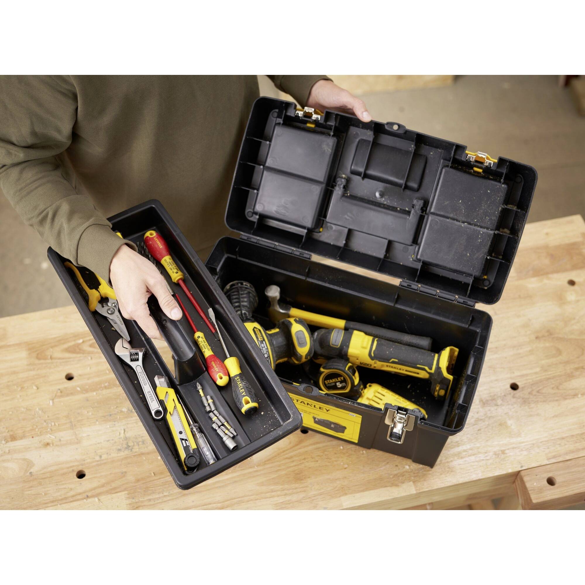 STANLEY 1-92-066 Werkzeugbox Schwarz, Gelb
