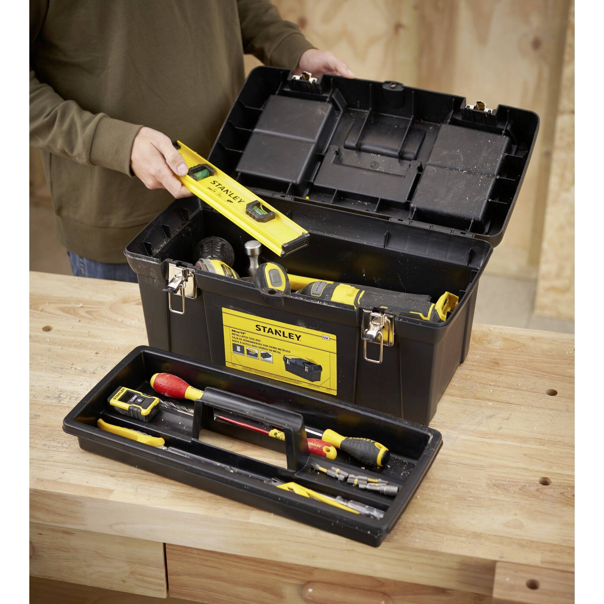 STANLEY 1-92-066 Werkzeugbox Schwarz, Gelb