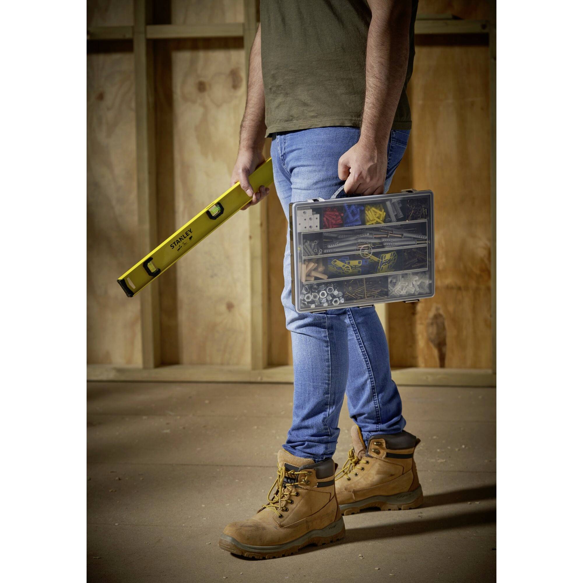 STANLEY Sortimentskasten (L x B x H) 34 x 5.7 x 26cm Anzahl Fächer: 14 Inhalt 1St.