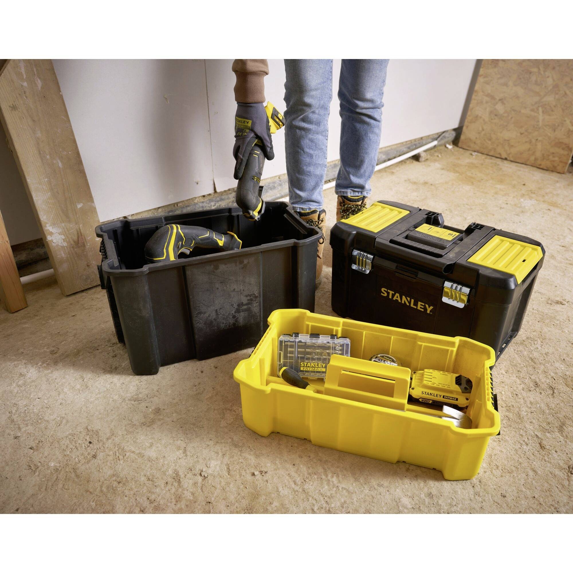 STANLEY STST1-80151 Werkzeugkasten unbestückt Schwarz, Gelb