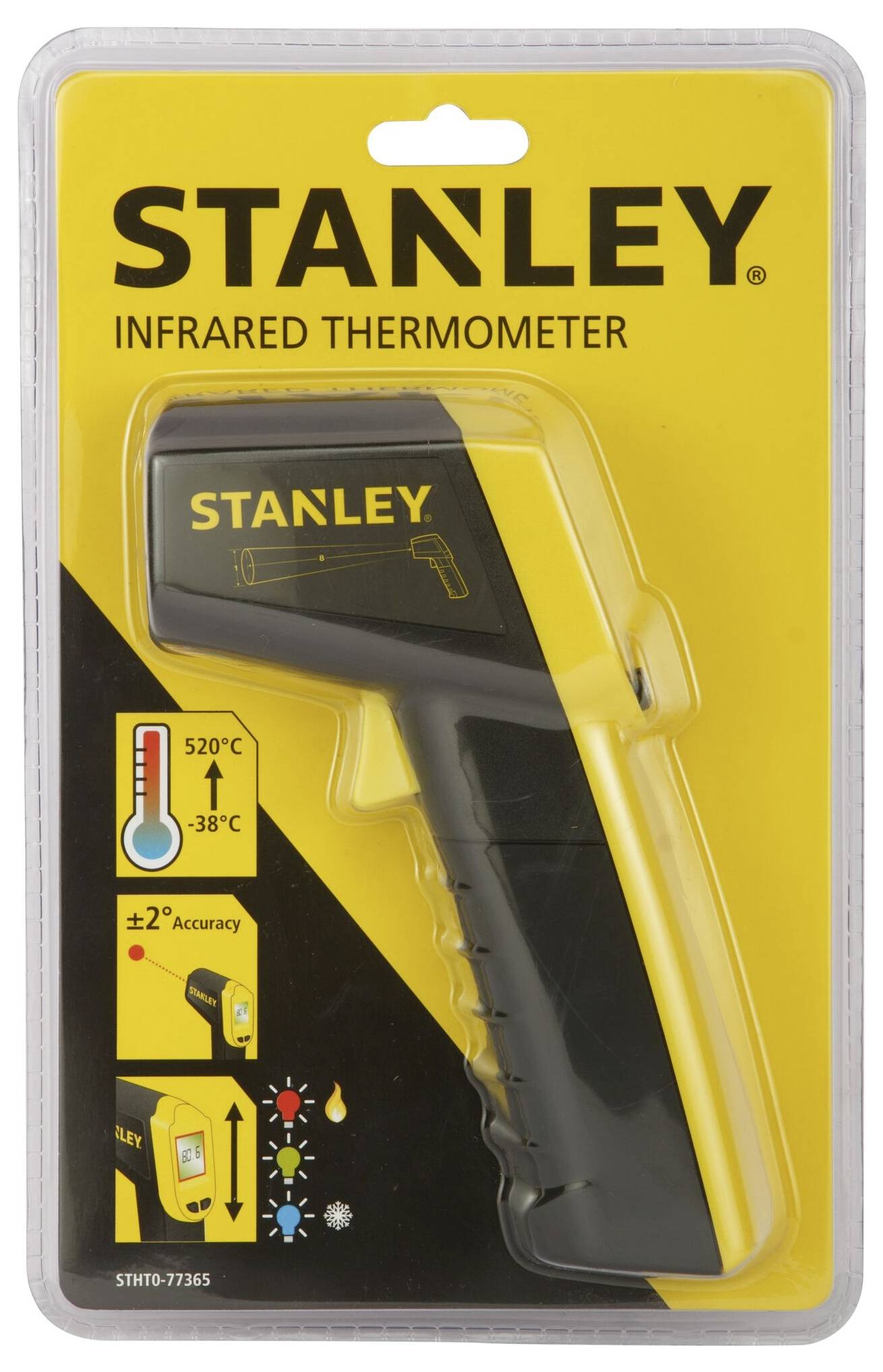 STANLEY Infrarot-Thermometer Optik 8:1 -38 - 520 °C