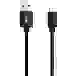 Ansmann USB-Kabel USB 3.2 Gen1 (USB 3.0 / USB 3.1 Gen1) USB-A Stecker, USB-C® Stecker 1.20m Schwarz Aluminium-Stecker, TPE-Mantel